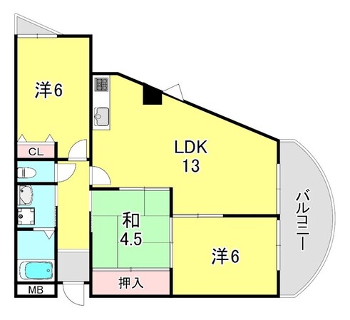 ステラ田中町の物件間取画像